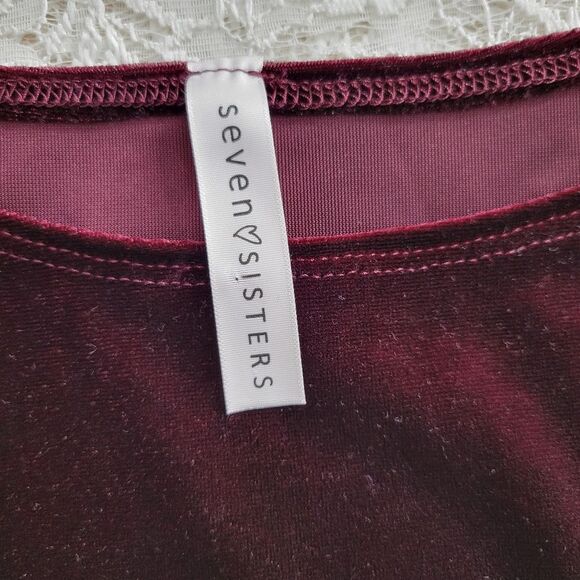 Seven Sisters Berrytone Velvet Tee - Picture 5 of 5